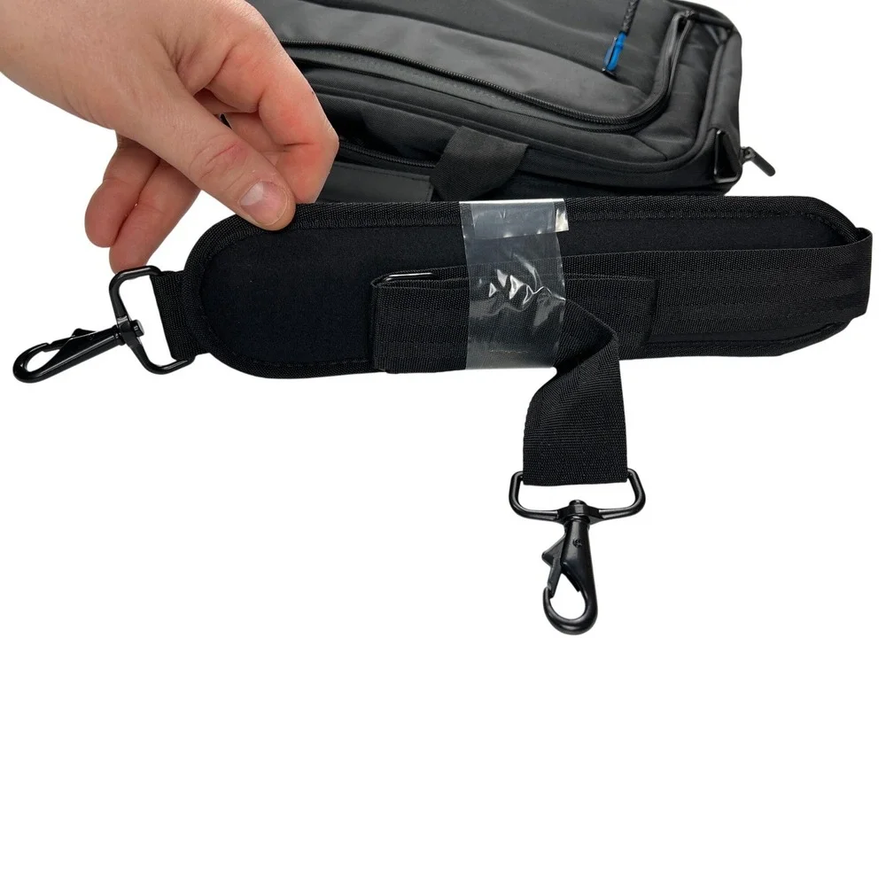 Dell Laptop Bag Briefcase Black Padded Computer Case‎ Shoulder Strap NWOT